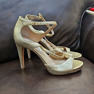 Gold Diane von furstenberg size 10 heels